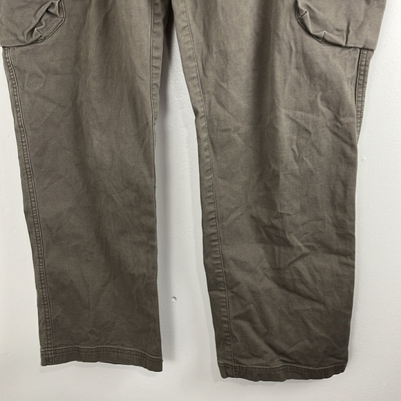 L.L. Bean Cotton Brown-Green Cargo Pants - Picture 4 of 11